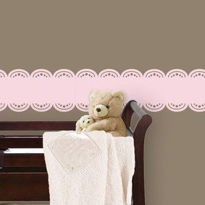 WallPops - Stripe Border, Gigi Pink